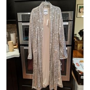 sequin duster coat